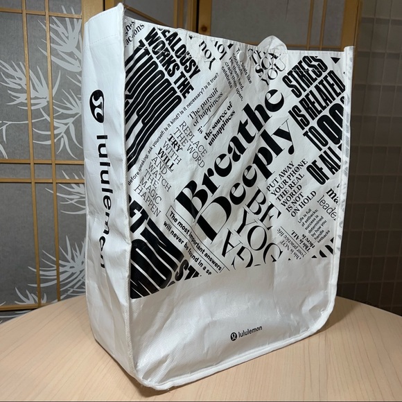 Lululemon Athletica: Shopping Bag 🛍 Measurements: H 16” x L 14" x W 6.75" - Picture 1 of 5
